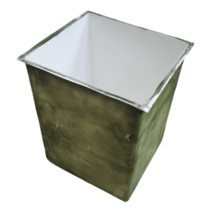 Lixeira em plastico reforçado em fibra de vidro para moveis